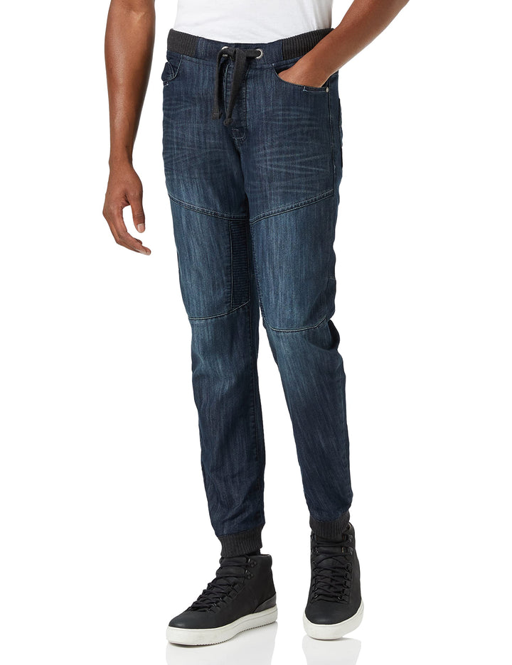 Enzo Herren Tapered Fit Jeans 32W / 32L Blau (Dark Stonewash Dark Stonewash), 32W / 32L Blau (Dark S