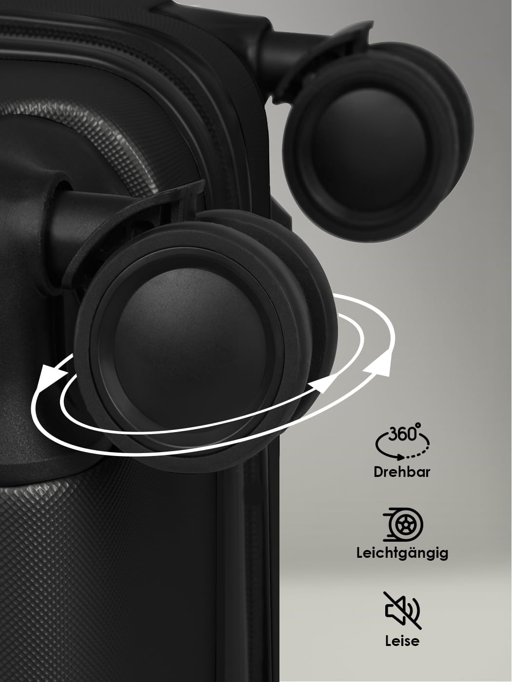 Smartbox Hartschalen Koffer-Set 3-teilig für Damen &amp; Herren | leichte &amp; stabile Reise-Trolleys aus h