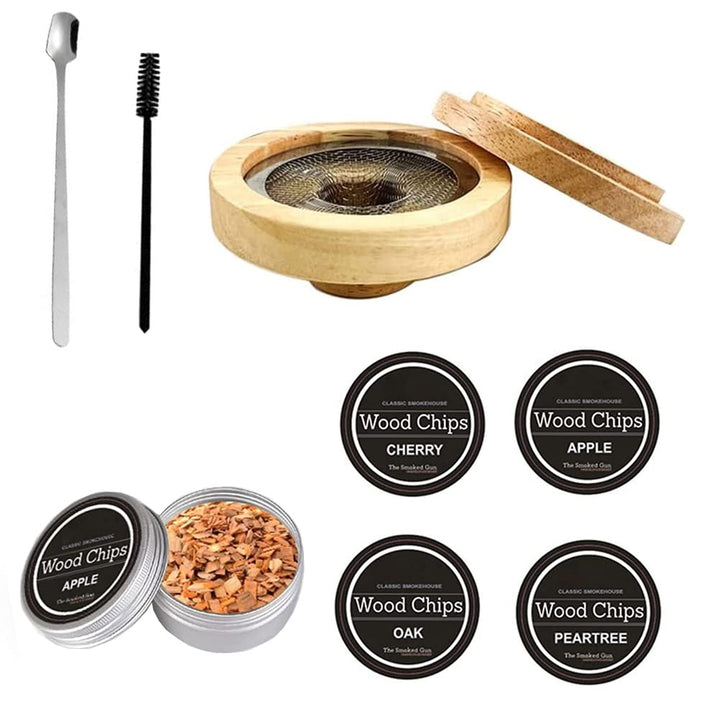 Cocktail-Räucher-Set, Whiskey Drink Smoker Kit, Cocktail Smoker Whiskey Wein, Bourbon Käse Fleisch S