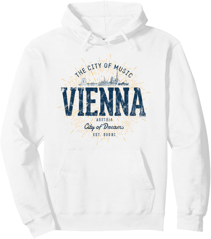 Wien Österreich Retro Style Vintage Austria Vienna Pullover Hoodie