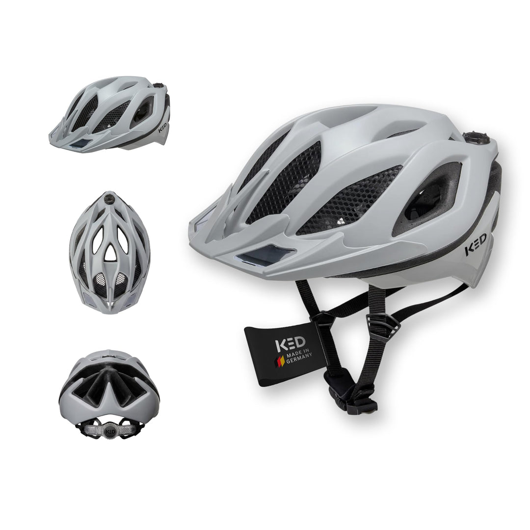 KED Spiri II Trend Fahrradhelm, Grey Matt, L (55-61cm)