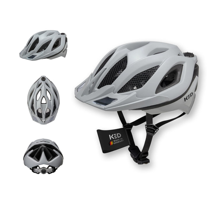 KED Spiri II Trend Fahrradhelm, Grey Matt, L (55-61cm)