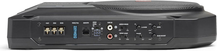 JBL BassPro SL2 Aktiv Subwoofer Auto Set - Aktiver Car hifi Untersitz Bassbox Gehäuse mit Bassreflex