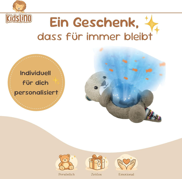 Personalisierter Sternenlicht Projektor Otto – Baby Einschlafhilfe & Nachtlicht Kinder – Beruhigende