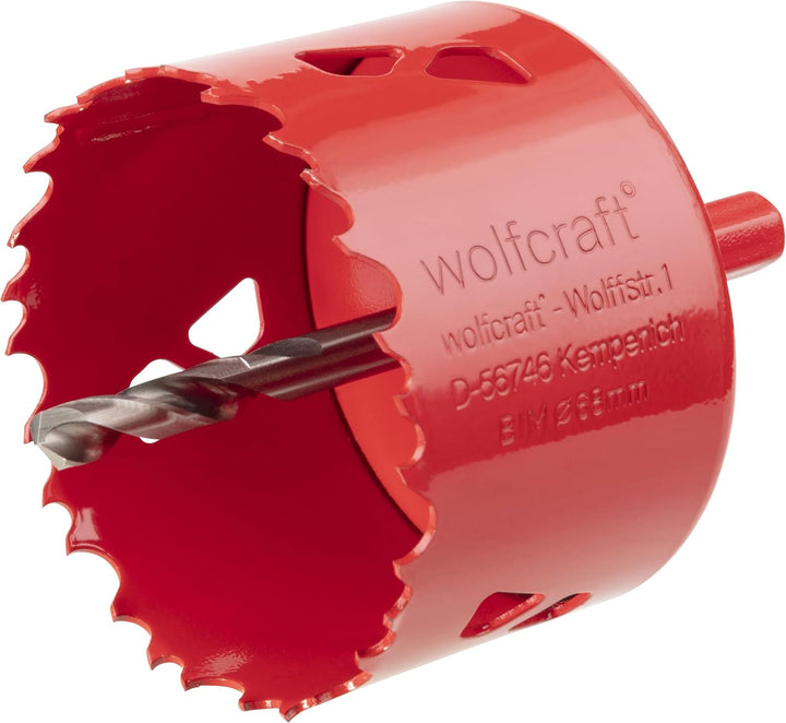 wolfcraft Lochsägen-Set „Universal“, 3-tlg. I 5982000 I Für Ø-68-mm-Bohrungen in Beton, Mauerwerk, S