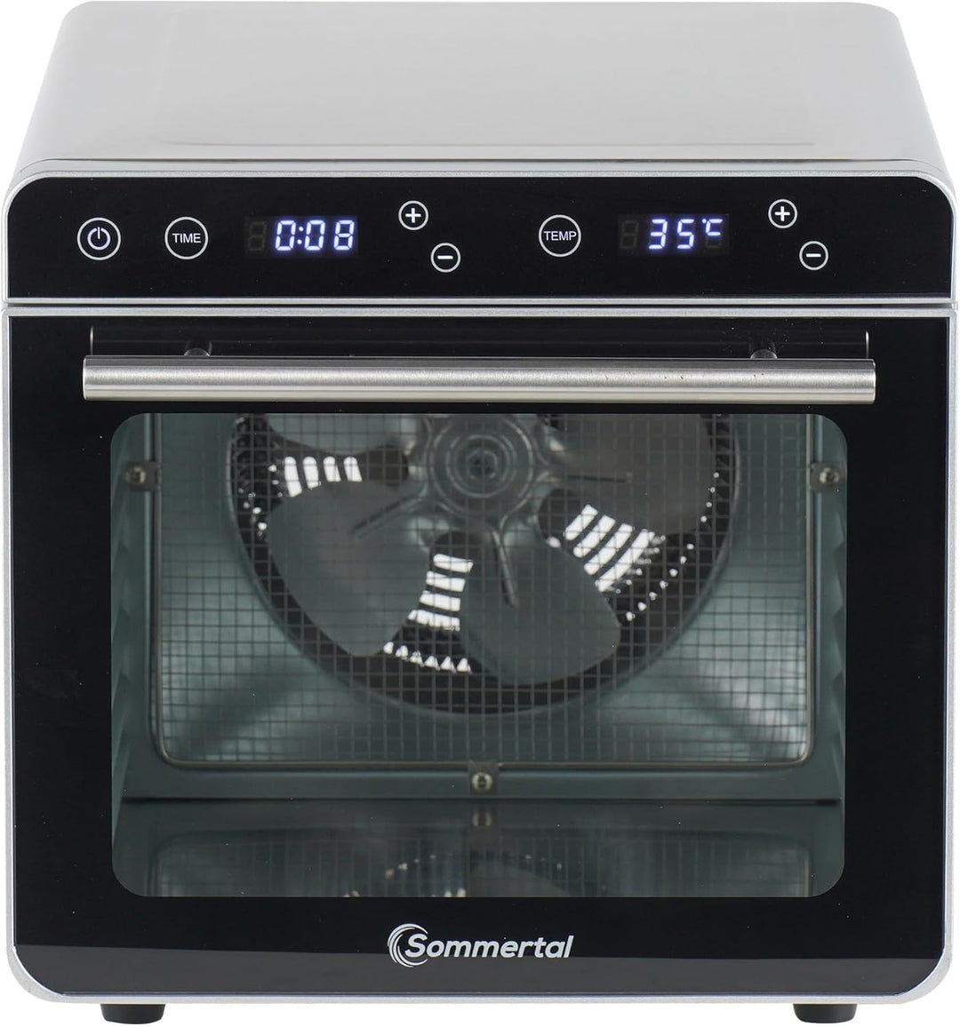 Sommertal Dörrautomat Silence 700 XXL inkl. 8 Edelstahl Dörrgitter, LED-Display, 24h Timer, Temperat
