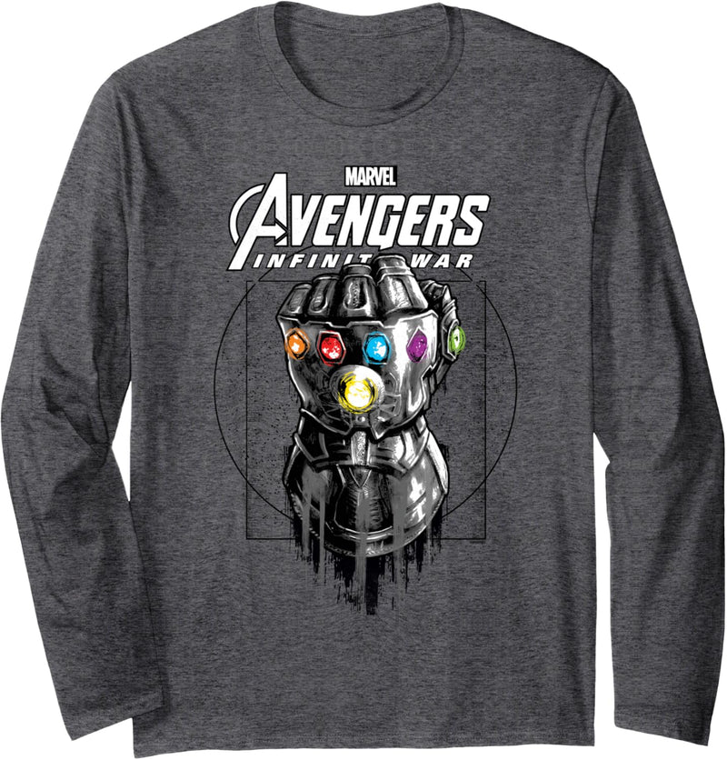 Marvel Avengers: Infinity War Sketch Gauntlet Langarmshirt