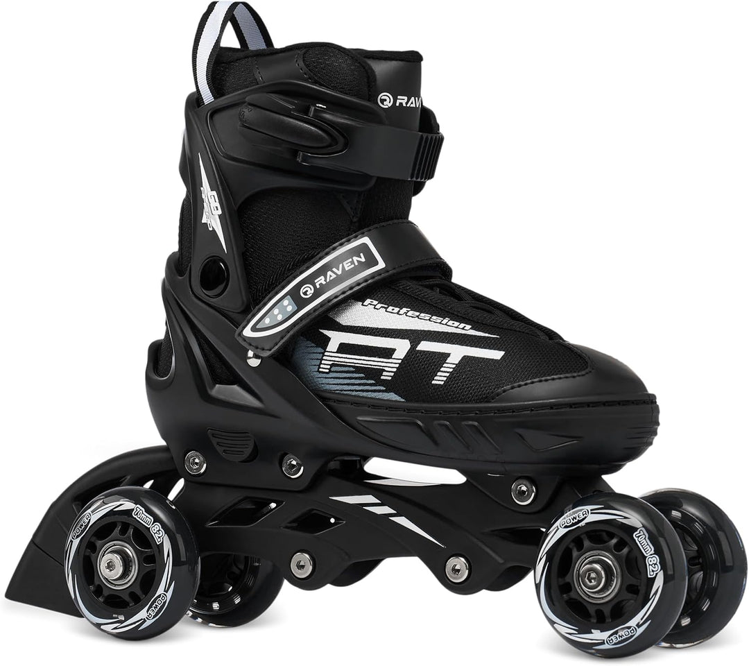RAVEN Profession 4in1 Inlineskates Triskates Rollschuhe Schlittschuhe Inliner für Kinder und Erwachs