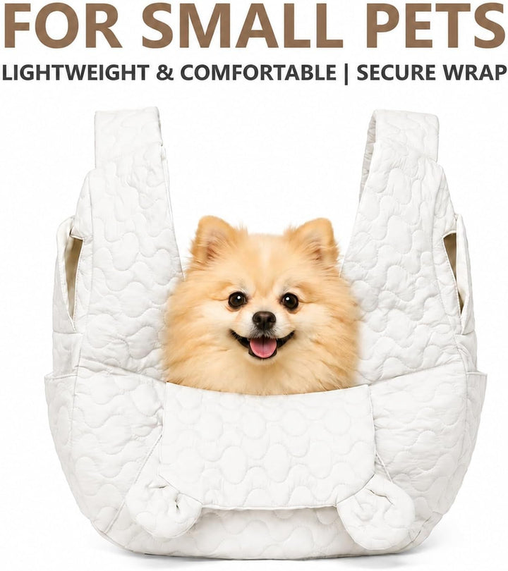 Hundetragetasche Bis 10 Kg, Freihändige Hundetasche Für Kleine Hunde mit Verstellbarem Gurt, Front H