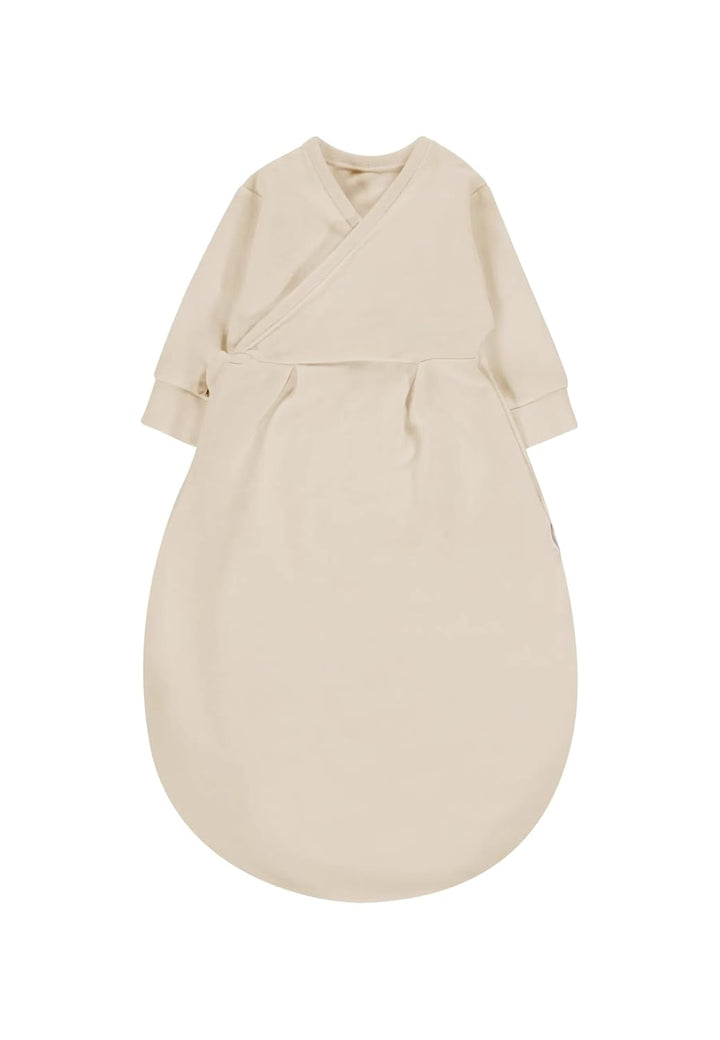 Alvi Baby-Mäxchen Innensack Bio-Baumwolle Beige 44 | Baby Schlafsack mit 0,5 TOG, langarm und Kabela