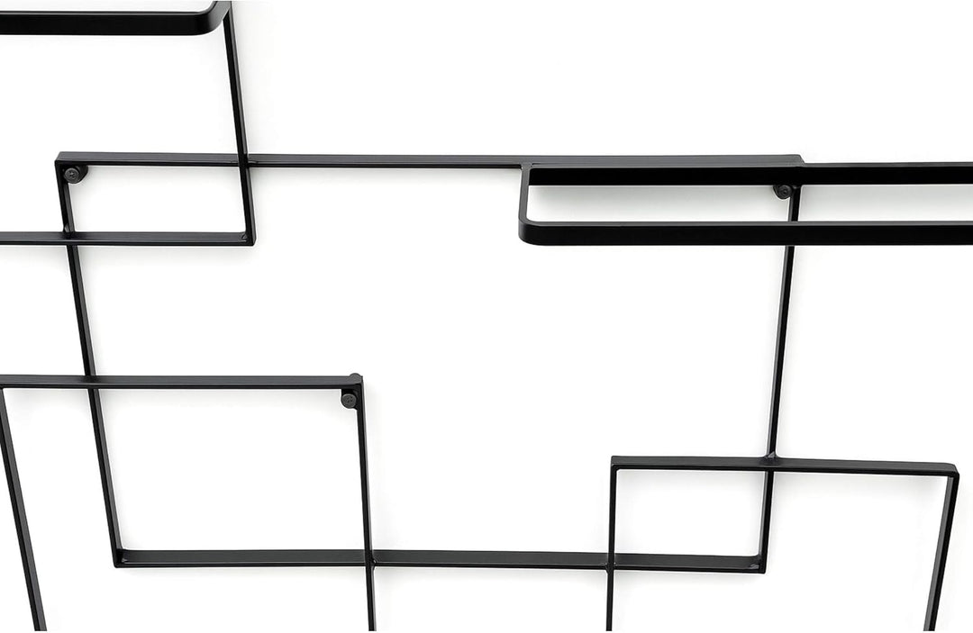 DanDiBo Weinregal Metall Schwarz Black Line Flaschenständer Flaschenregal Flaschenhalter