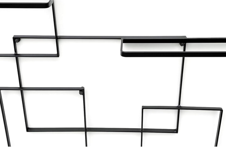 DanDiBo Weinregal Metall Schwarz Black Line Flaschenständer Flaschenregal Flaschenhalter
