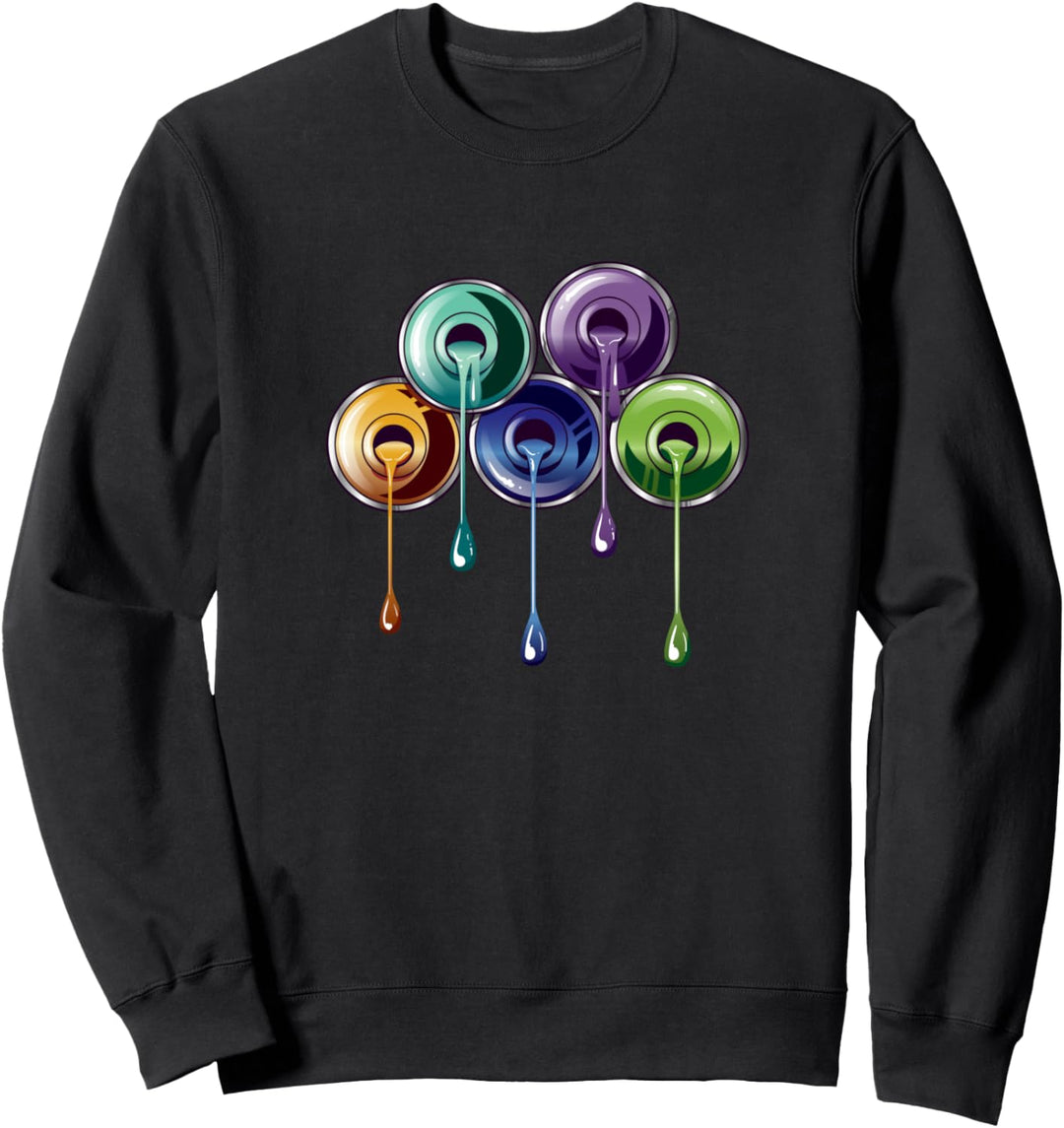 Tropfende Farben Sweatshirt