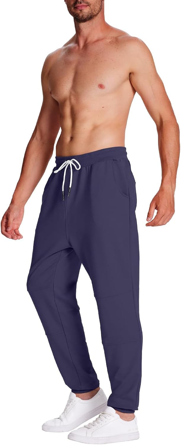 FEDTOSING Jogginghose Herren Fitness Spotshose Slim Fit Trainingshose Sweatpants Chino Baumwolle Tas