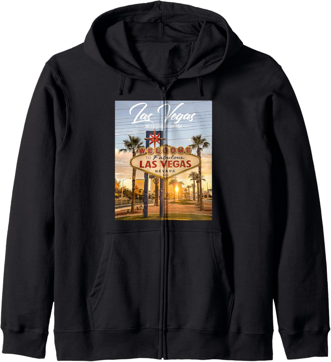 Kultige Skyline Las Vegas Kapuzenjacke
