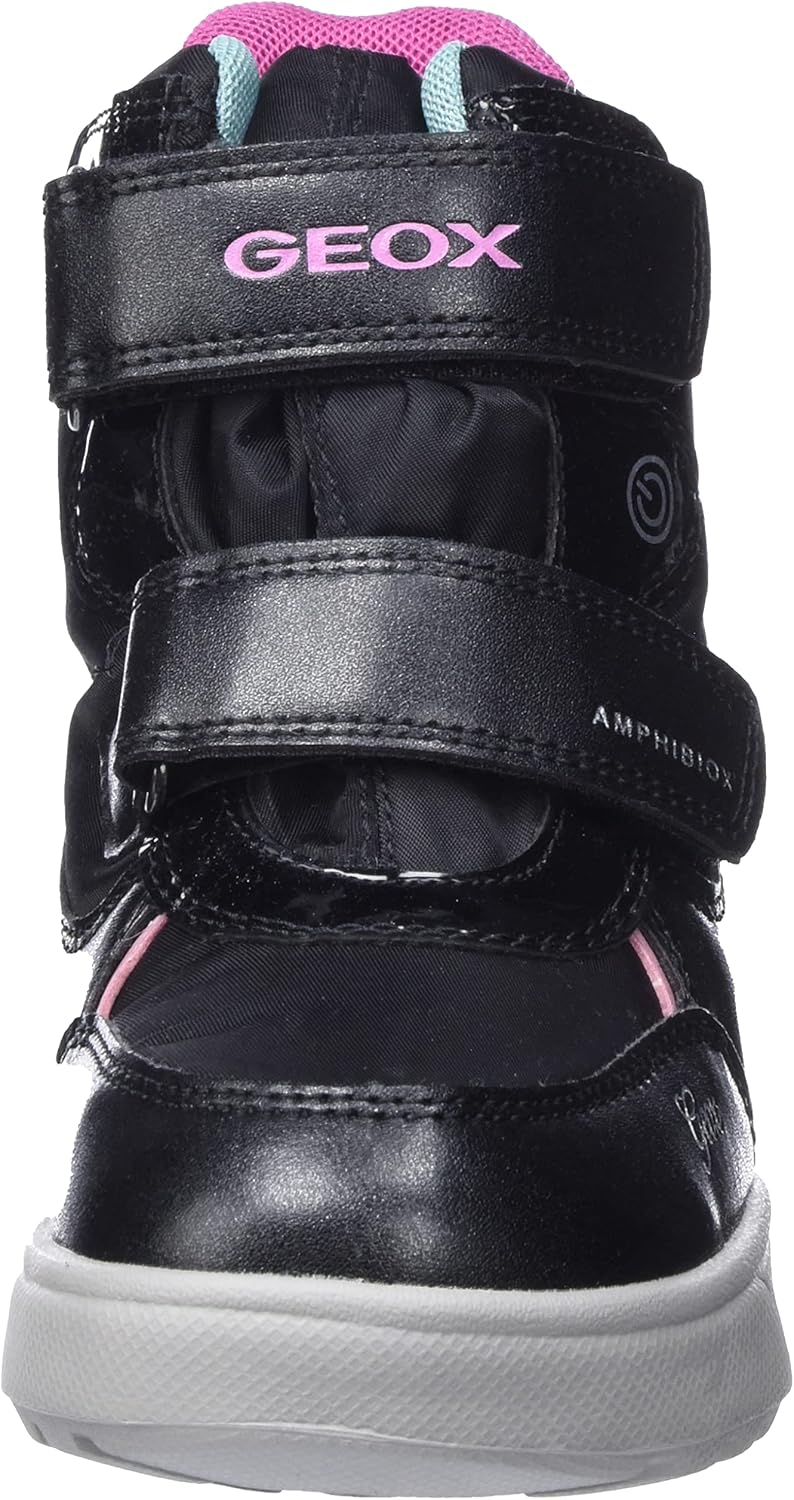 Geox Mädchen J Sveggen Girl B ABX Stiefeletten 27 EU Black Multicolor, 27 EU Black Multicolor