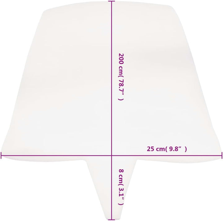 Matratzenbrücke Schaumstoff 25x200 cm weich ergonomisch für Boxspringbett und Einzelbetten als Matra
