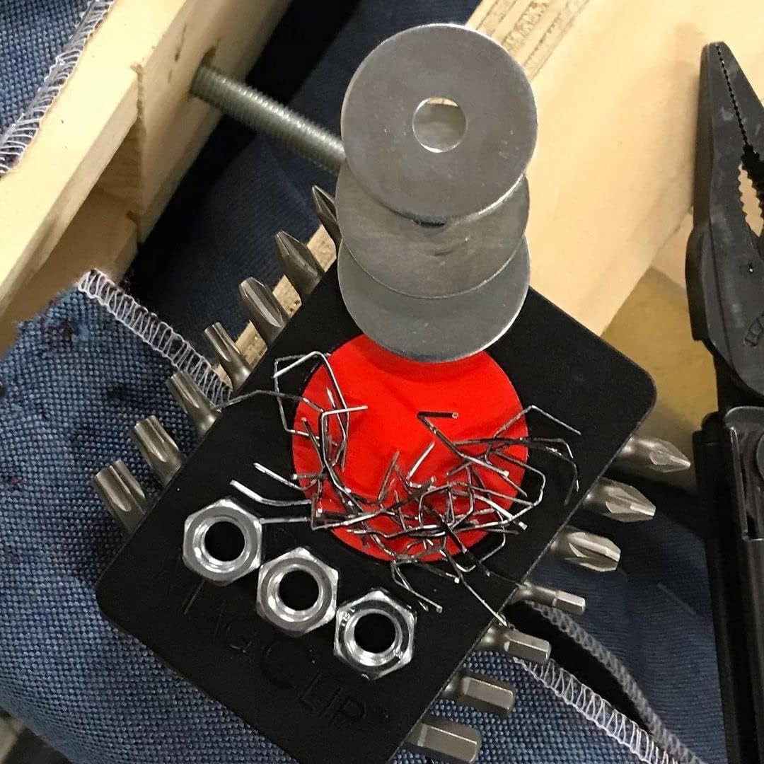 MagClip Magnetischer Bithalter mit 14 tlg. Bitsatz | starker Neodym Magnet | hält kleine Werkzeuge |