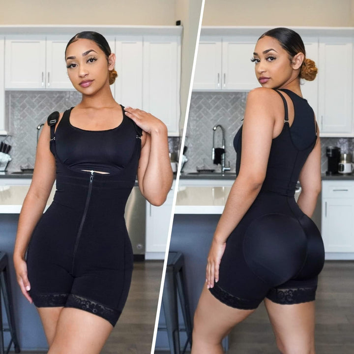YIANNA Shapewear Damen Bauchweg Stark Formend Body Shaper Bodysuit Miederbody Figurformender Fajas C