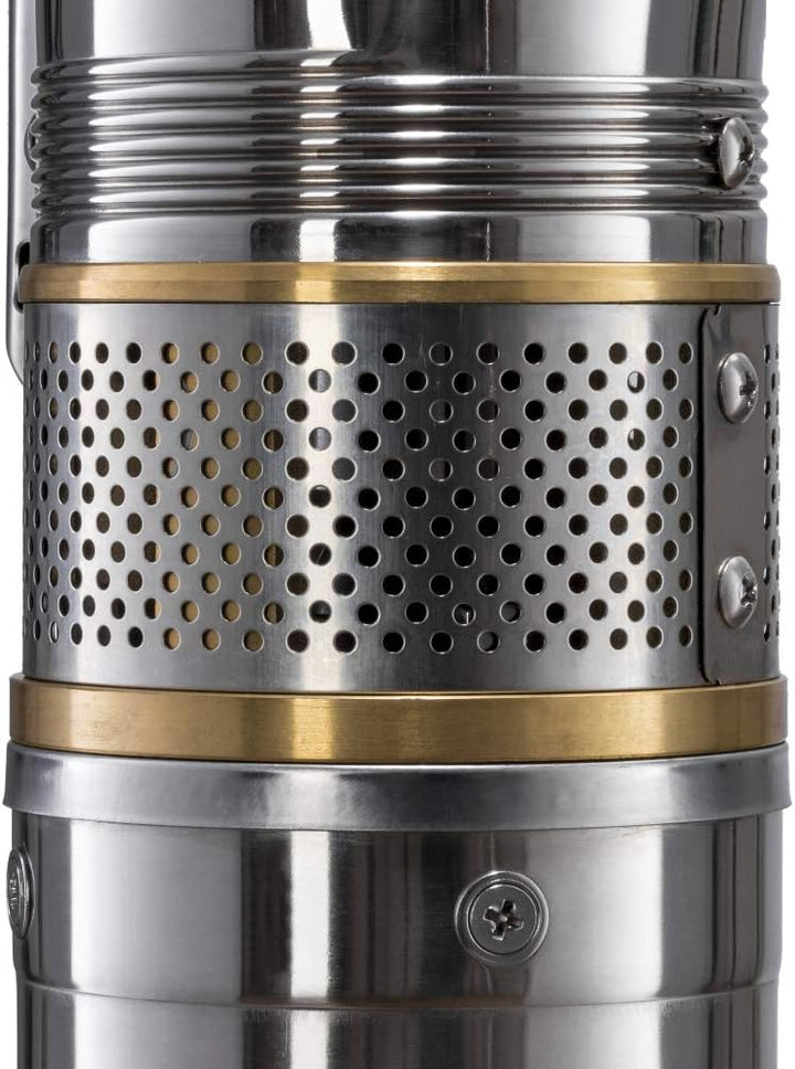 TROTEC Tiefbrunnenpumpe TDP 7500 E – Wasserpumpe mit Fördermenge 4800 l/h, 1500 W – Eintauchtiefe ma