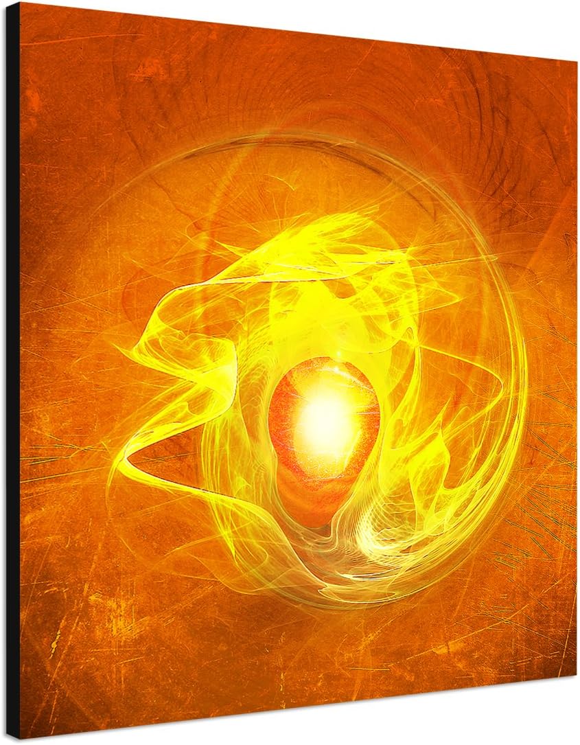 Paul Sinus Art Modernes Wandbild Abstrakt032_60x60cm Abstrakte Kunst Kunstdruck auf Leinwand Zeitlos