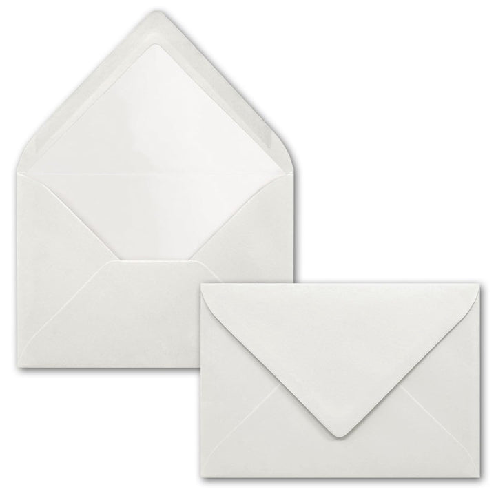 700 Briefumschläge Hell-Grau - DIN C6 - gefüttert mit weissem Seidenpapier - 90 g/m² - 11,4 x 16,2 c