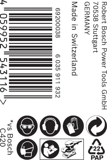 Bosch Professional 1x Expert C470 Schleifpapierrolle (für Hartholz, Farbe auf Holz, Breite 93 mm, Lä