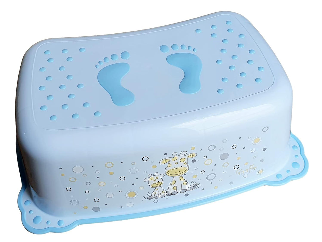 Baby Badeset Badewanne mit Abfluss Schemel Toilettentrainer blau