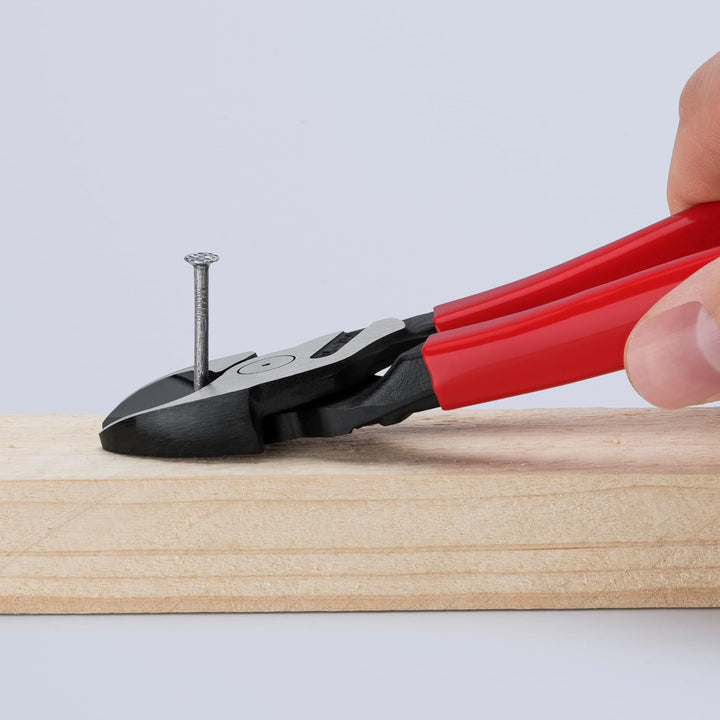 Knipex Kraft-Seitenschneider schwarz atramentiert, mit Kunststoff überzogen 200 mm (SB-Karte/Blister