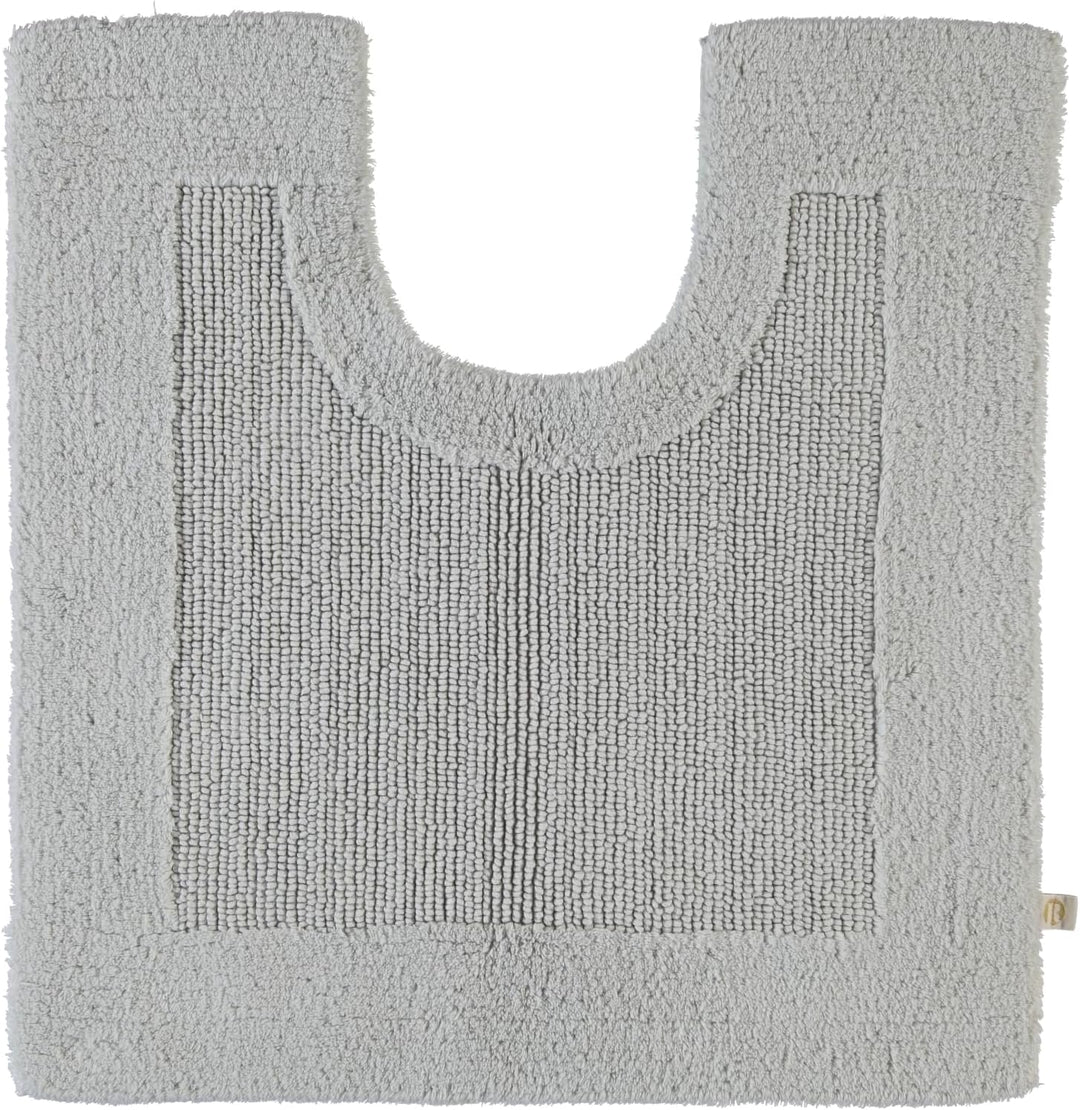 RHOMTUFT 4515316078 Badteppich mit Aussparung Prestige 60 x 60 cm, Aqua 60 x 60 cm WC-Vorleger mit A
