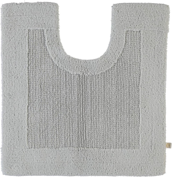 RHOMTUFT 4515316078 Badteppich mit Aussparung Prestige 60 x 60 cm, Aqua 60 x 60 cm WC-Vorleger mit A