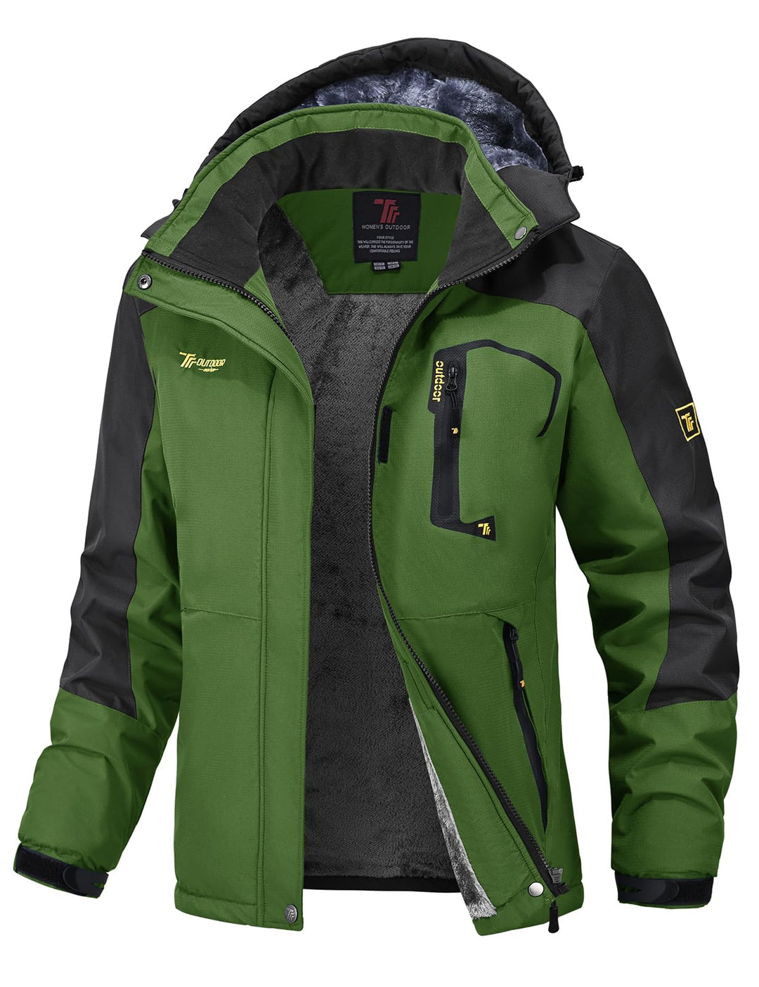 donhobo Damen Jacken Fleecejacke Winterjacke Wasserdicht Atmungsaktiv Verdickt Warm Winddicht Softsh