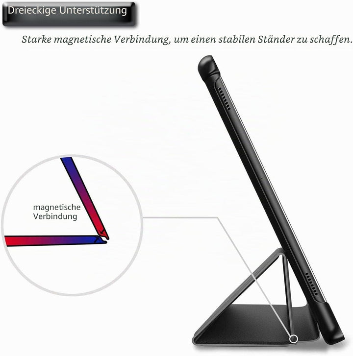 Wincal 10,5" Tablet-Hülle Stossfeste Tablet-Hülle, für Samsung Galaxy Tab S4, Automatisches Aufwache