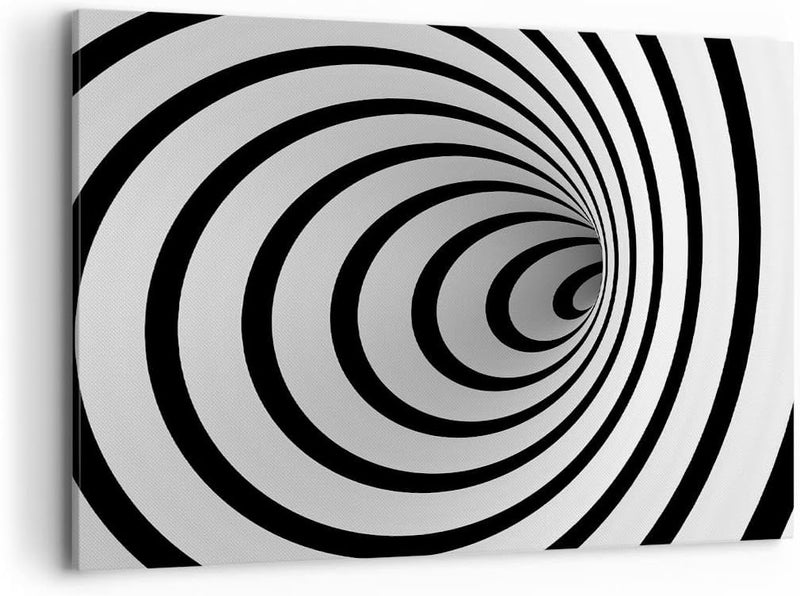 Bilder auf Leinwand 100x70cm Leinwandbild Spirale abstrakt komposition Gross Wanddeko Bild Schlafzim