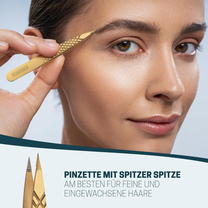 Profi Pinzetten-Set mit ComfortGrip-Spitzen & Anti-Rutsch Griff - Maximaler Halt & höchste Präzision
