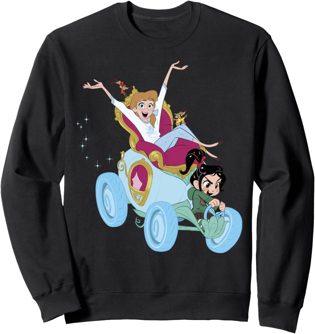 Disney Wreck-It Ralph 2 Cinderella And Vanellope Driving Sweatshirt