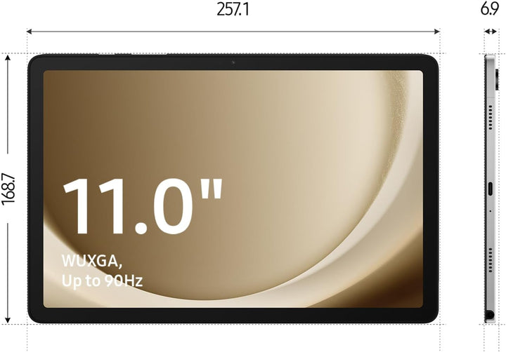 Samsung Galaxy Tab A9+ WiFi Android-Tablet, 128 GB Speicherplatz, Grosses Display, 3D-Sound, Simlock