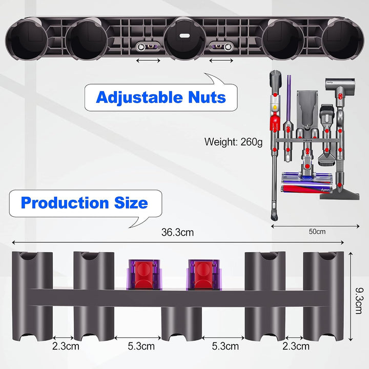 Zubehör Halter für Dyson Staubsauger, Docking Station Wandhalterung Halter für Dyson V7 V8 V10 V11 V