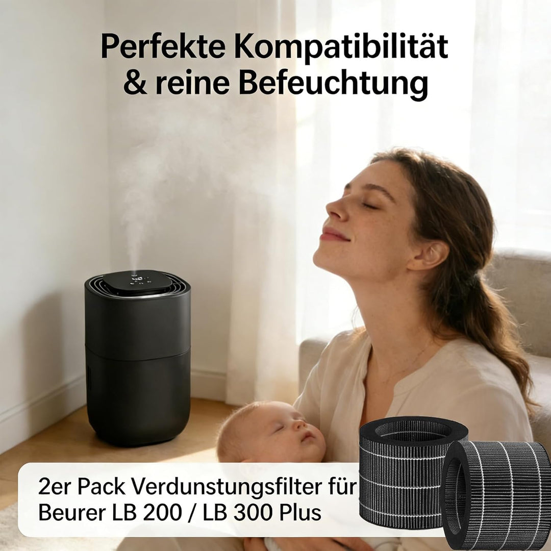 LB 200 / LB 300 Plus Filter Nachkaufset für Beurer LB 200 / LB 300 Plus Luftbefeuchter - 2 Stück Ver