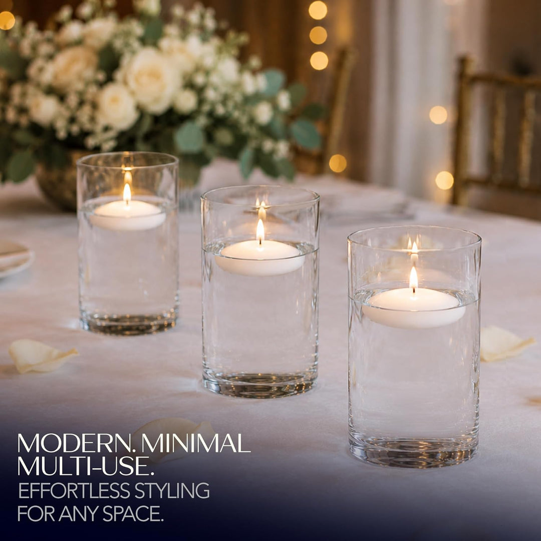 Royal Imports Blumenglasvase mit dekorativer Mittelachse für Hochzeit oder Haus 3 Zoll breit x 6 Zol
