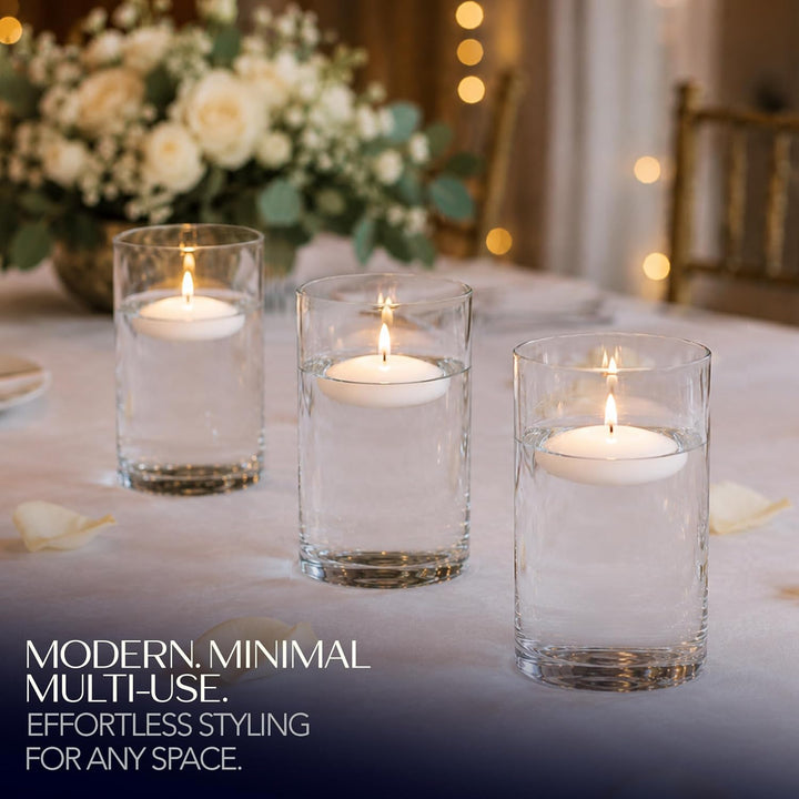 Royal Imports Blumenglasvase mit dekorativer Mittelachse für Hochzeit oder Haus 3 Zoll breit x 6 Zol