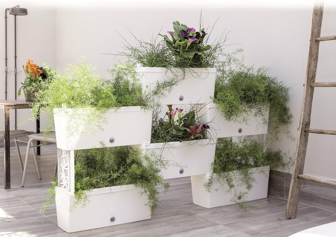 Bama Nässestop S18 Garten Modular Brick Pflanzgefässe, 59 x 23 x 27 cm Cremefarben, Cremefarben
