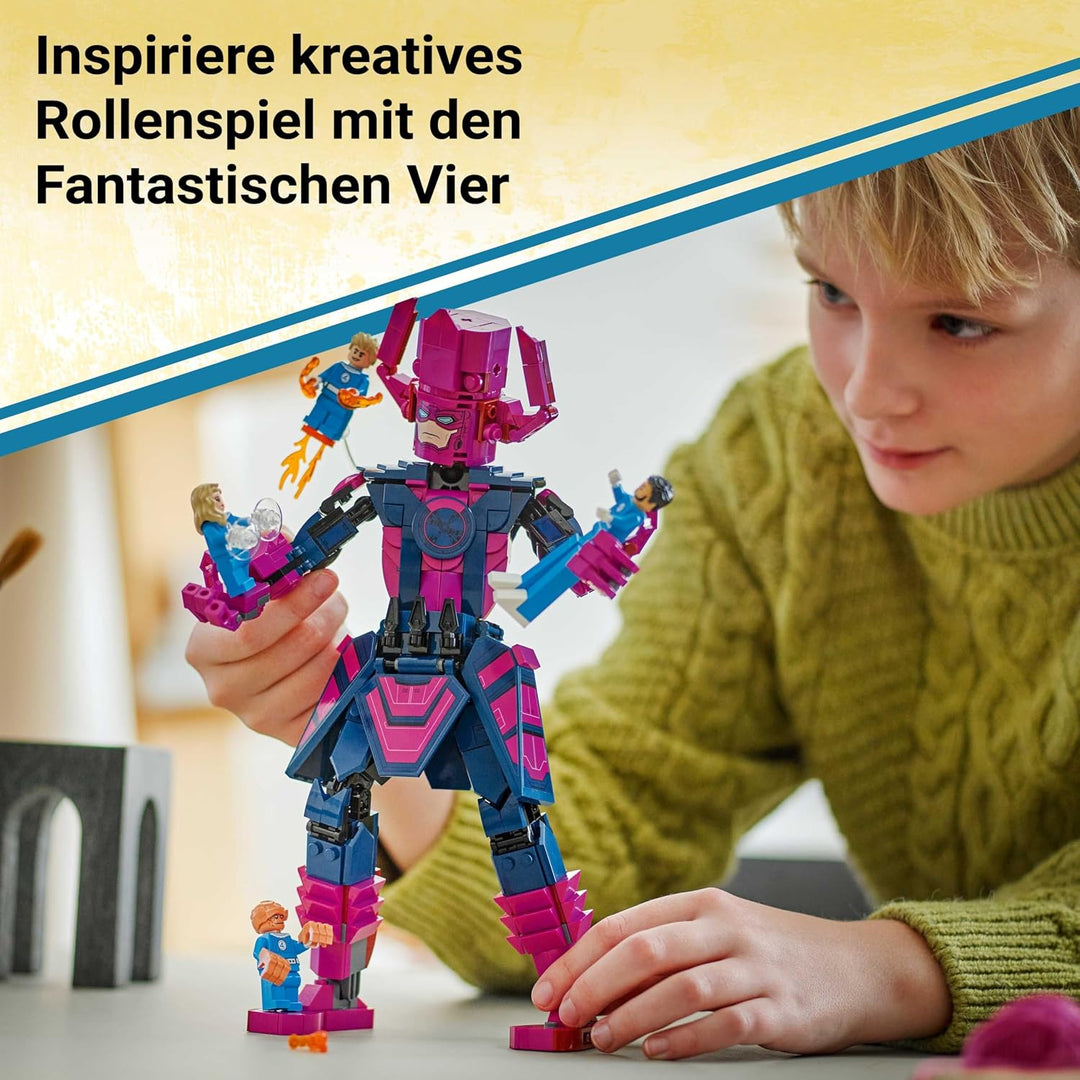LEGO ǀ Marvel Fantastic Four vs. Galactus Baufigur - Bauset mit Superhelden - Spielset mit The Thing