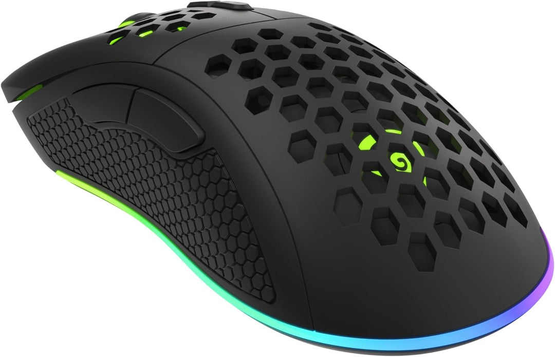 Genesis Gaming Maus KRYPTON 555 RGB kabelgebunden schwarz, Schwarz