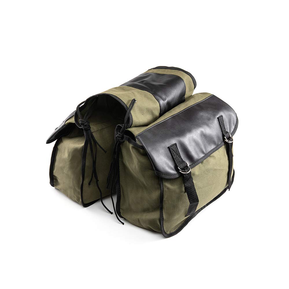evomosa Motorrad Satteltaschen Canvas wasserdichte Werkzeug Aufbewahrungstasche für Motorradgepäckta