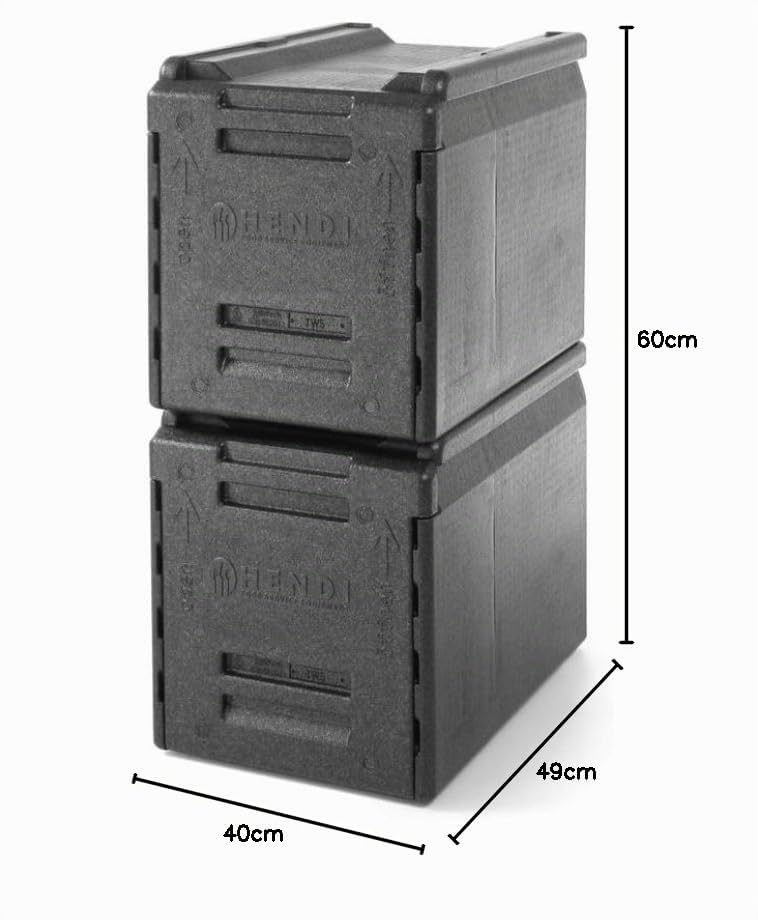HENDI Thermo Catering Container, mit 5 Einschüben für GN-Behältern mit einem Abstand von 65mm, Therm