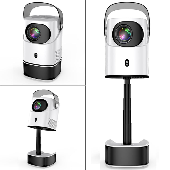 Smart Beamer, Tragbarer Projektor with WiFi & Bluetooth 5.4, 1080P Video Proyector 600 ANSI Lumen, 1