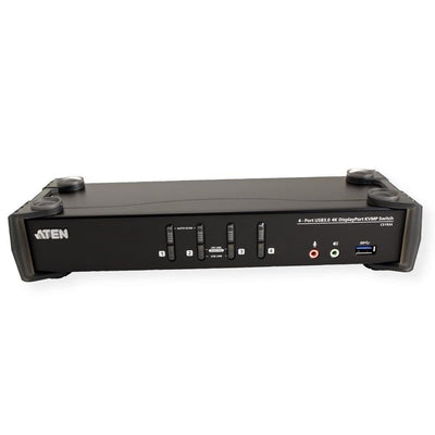 ATEN CS1924 4-Port USB 3.0 4K DisplayPort KVM Switch schwarz