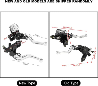 Fydun Motorrad Hauptbremszylinder Hebel 1 Paar Lenker Bremse Kupplungszylinder 22mm Universal Motor