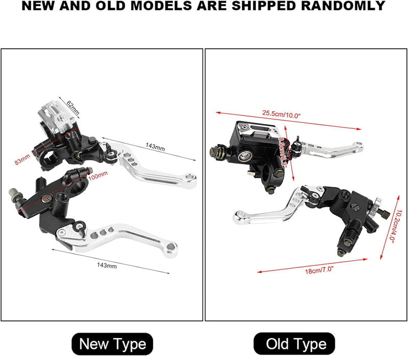 Fydun Motorrad Hauptbremszylinder Hebel 1 Paar Lenker Bremse Kupplungszylinder 22mm Universal Motor